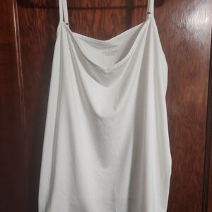 Lane Bryant White Cowl Neck Camisole